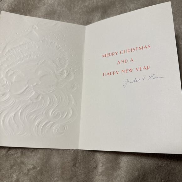 Vintage Used Santa Claus Christmas Card - Picture 3 of 4